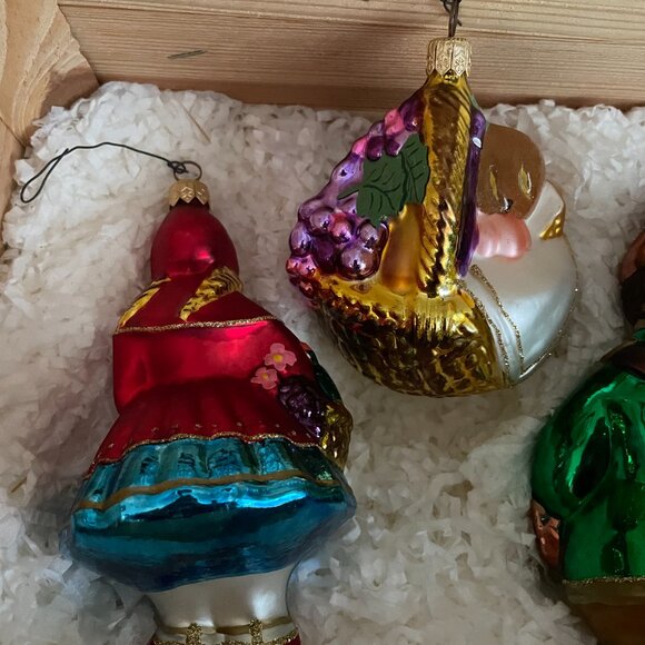 Polonaise Kurt S. Adler Little Red Riding Hood Christmas Ornament set Wo… - Picture 5 of 10